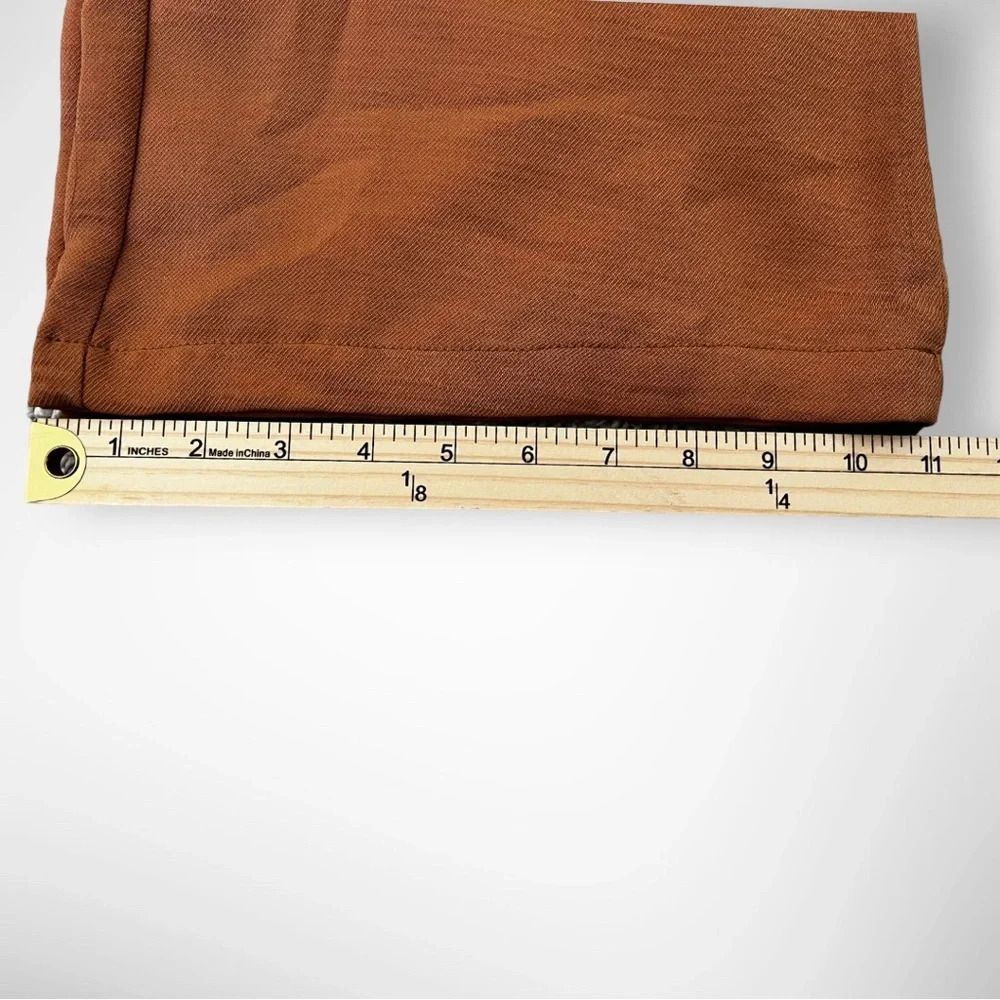 OPHELIA ROE Women's Camel Brown‎ Wide Leg Trousers Size Medium | NWT - Picture 8 of 9